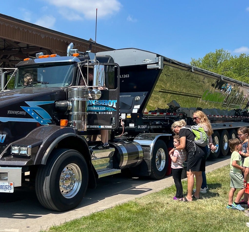 Families Enjoy Close-Up Experience with Cadillac Truck at The Henry Ford