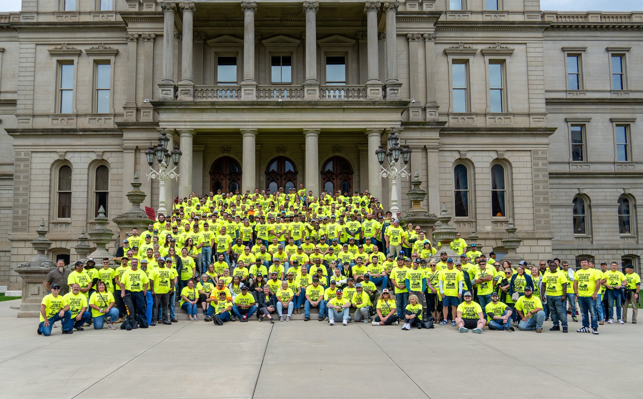 One Michigan group rallies in Lansing to ‘Save Our Jobs, Fund Our Roads’