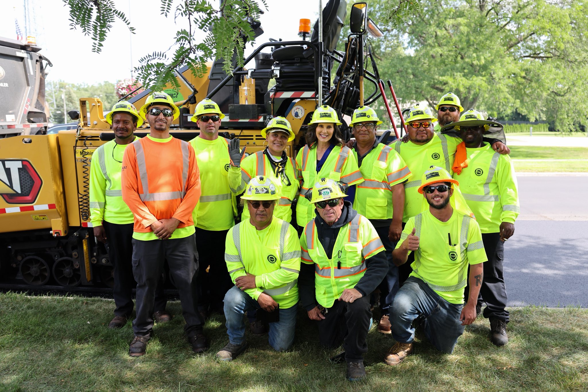 Governor Whitmer Visits Cadillac Asphalt to Support Infrastructure Efforts